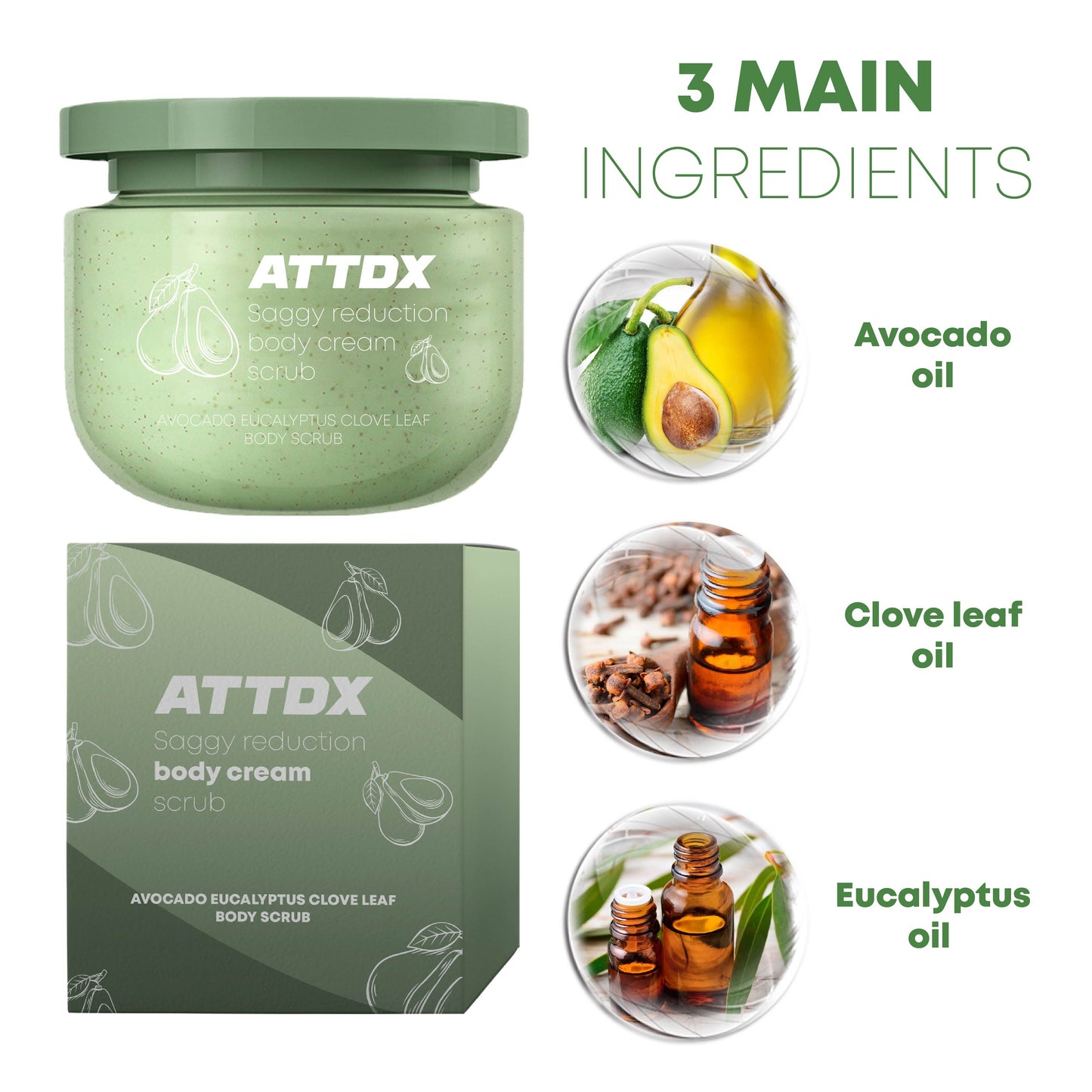 ATTDX SaggyReduction BodyCream Scrub