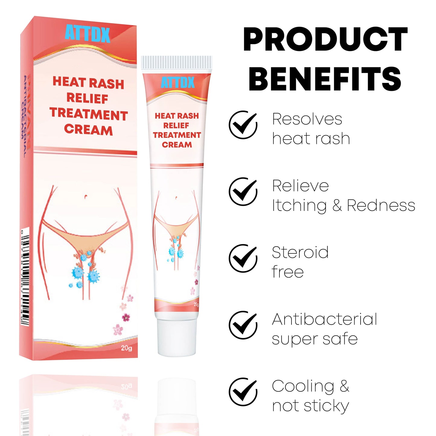 ATTDX HeatRash Relief TreatmentCream