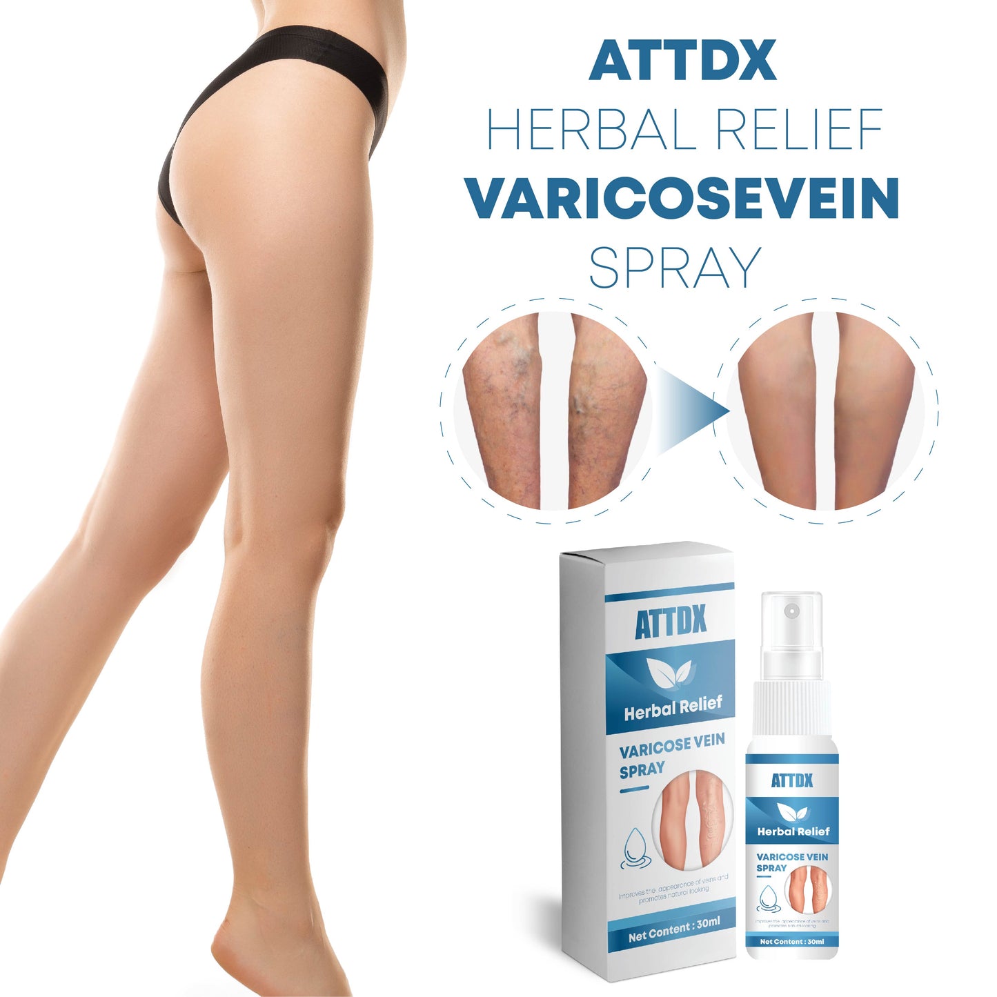 ATTDX Herbal Relief VaricoseVein Spray