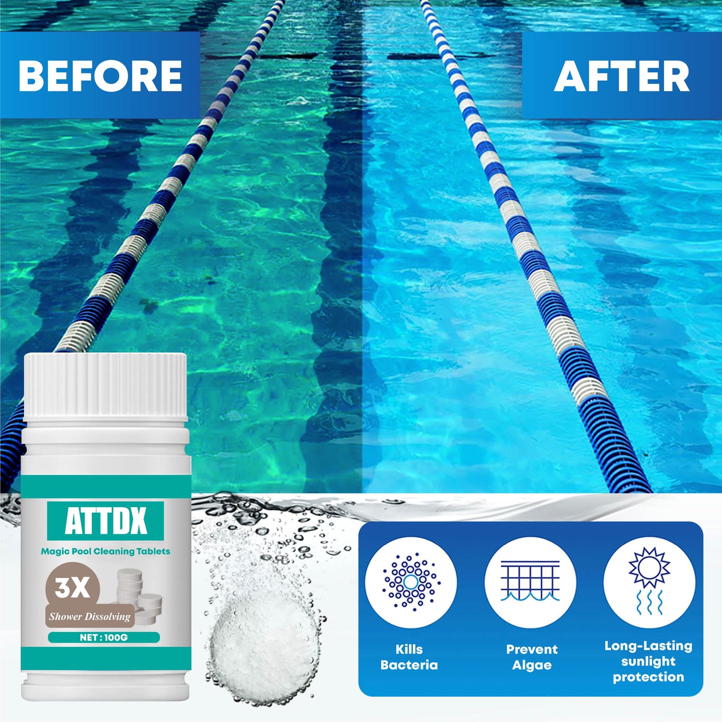 ATTDX Magic Pool Cleaning Tablets