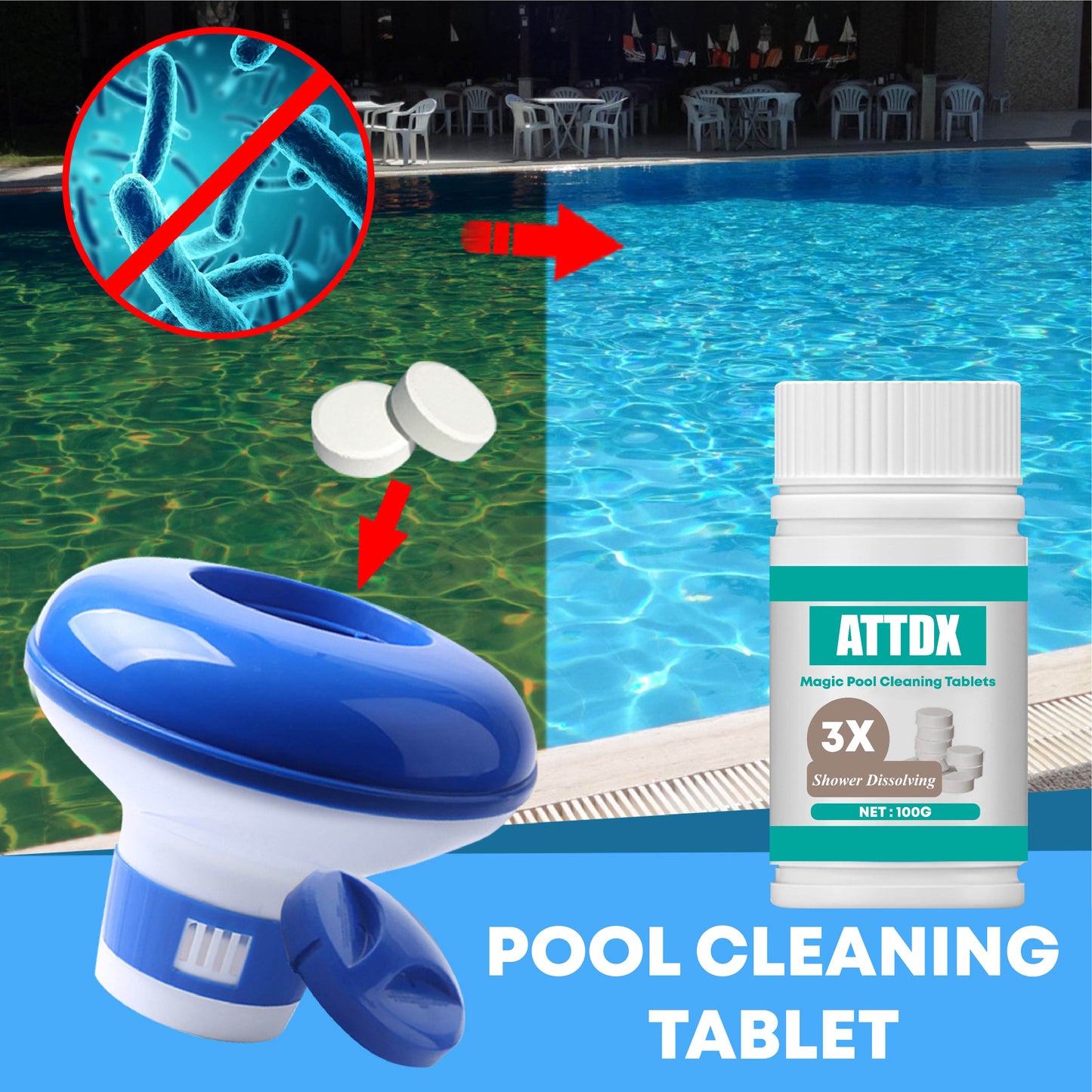 ATTDX Magic Pool Cleaning Tablets