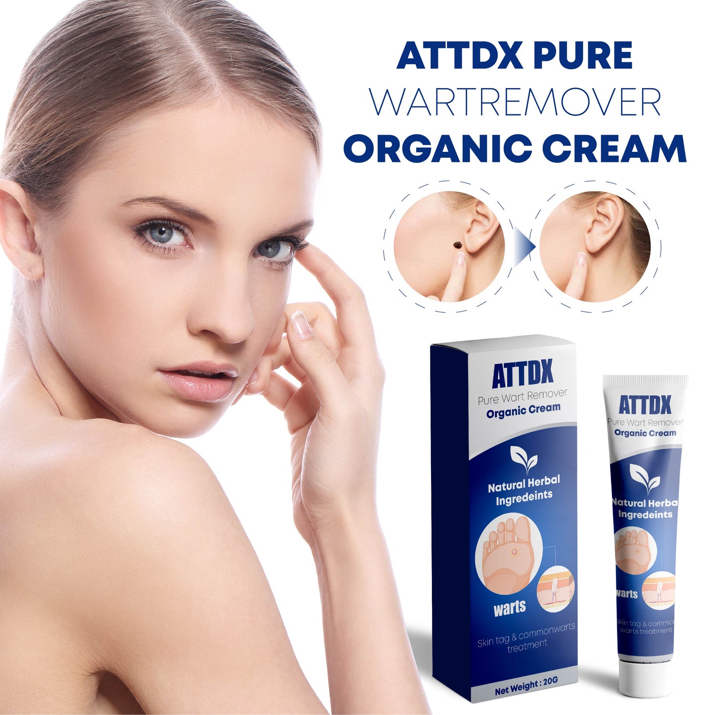 ATTDX PURE WartRemover Organic Cream