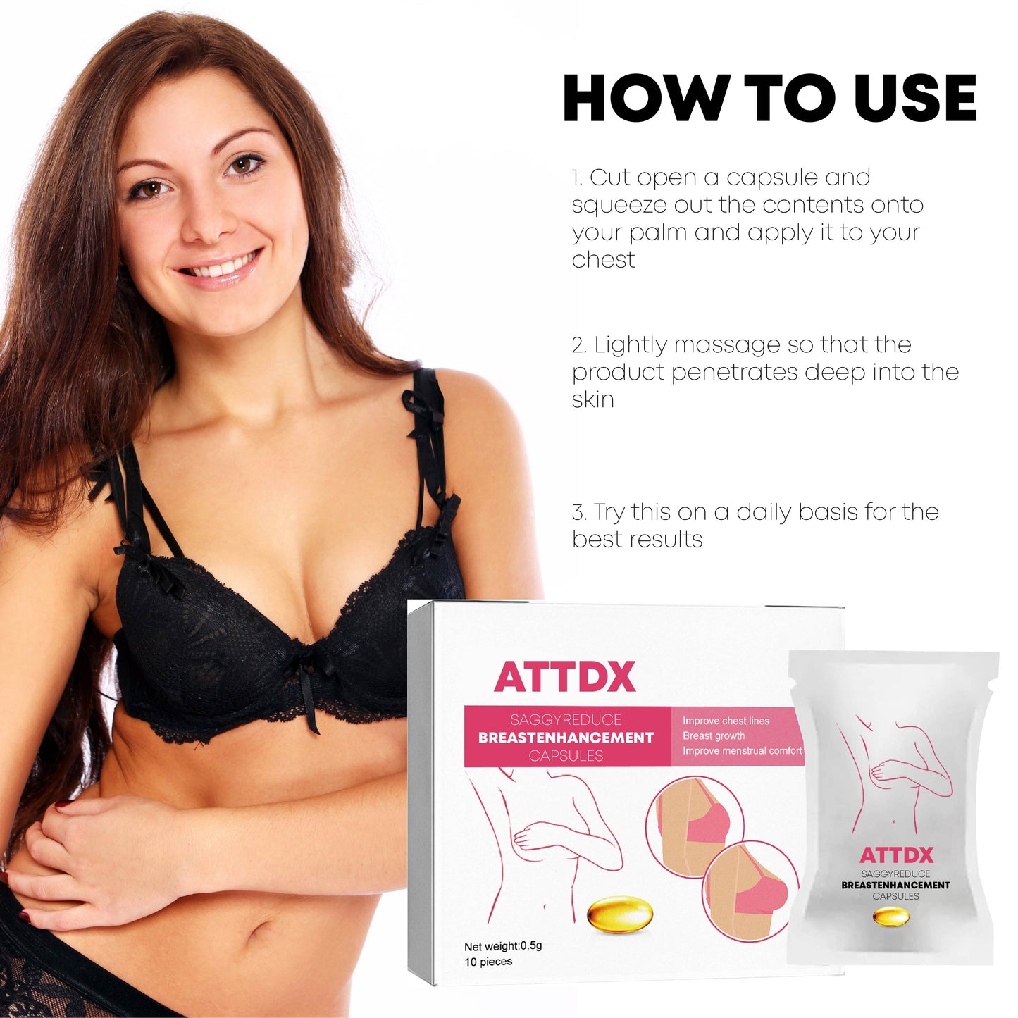 ATTDX SaggyReduce BreastEnhancement Capsules