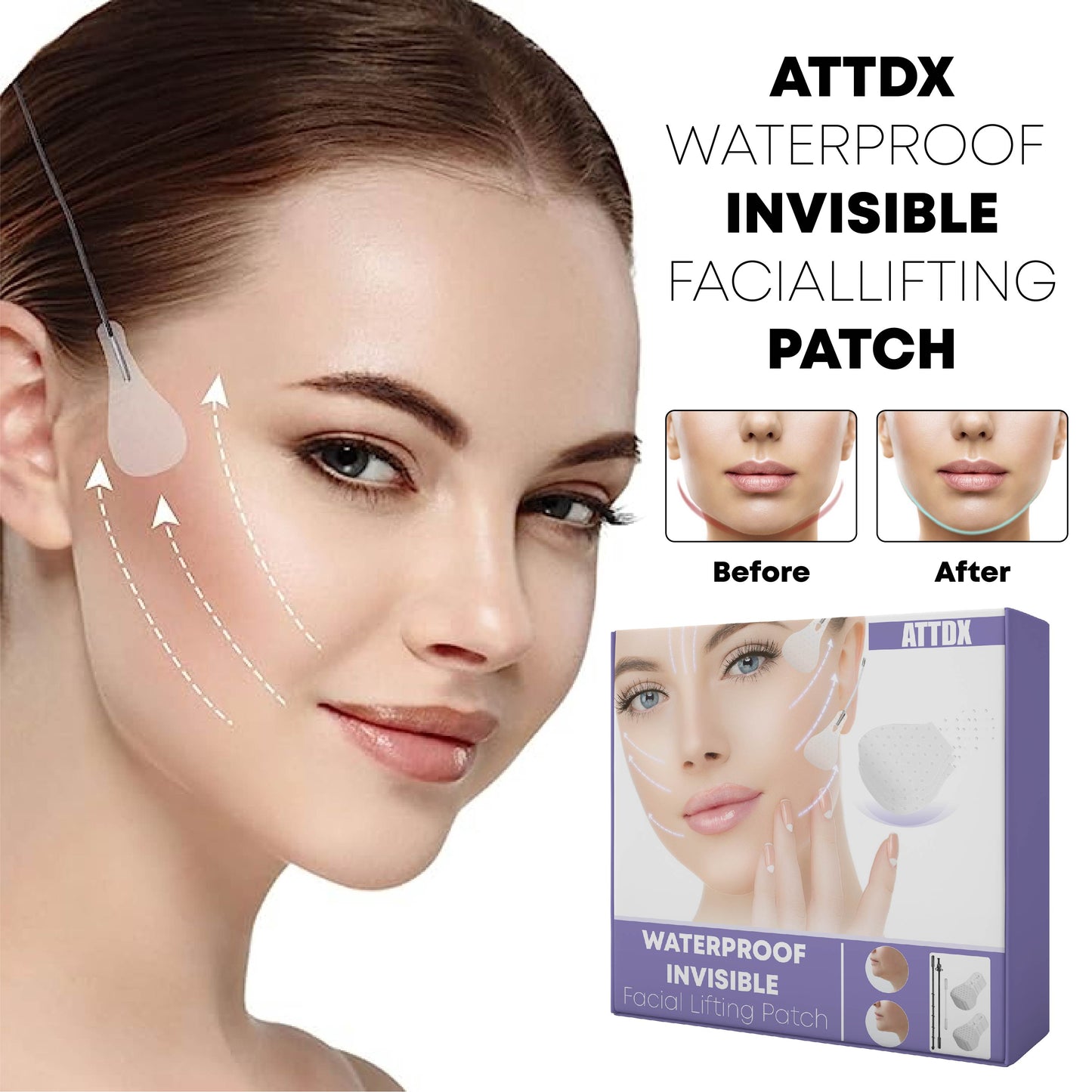 ATTDX Waterproof Invisible FacialLifting Patch