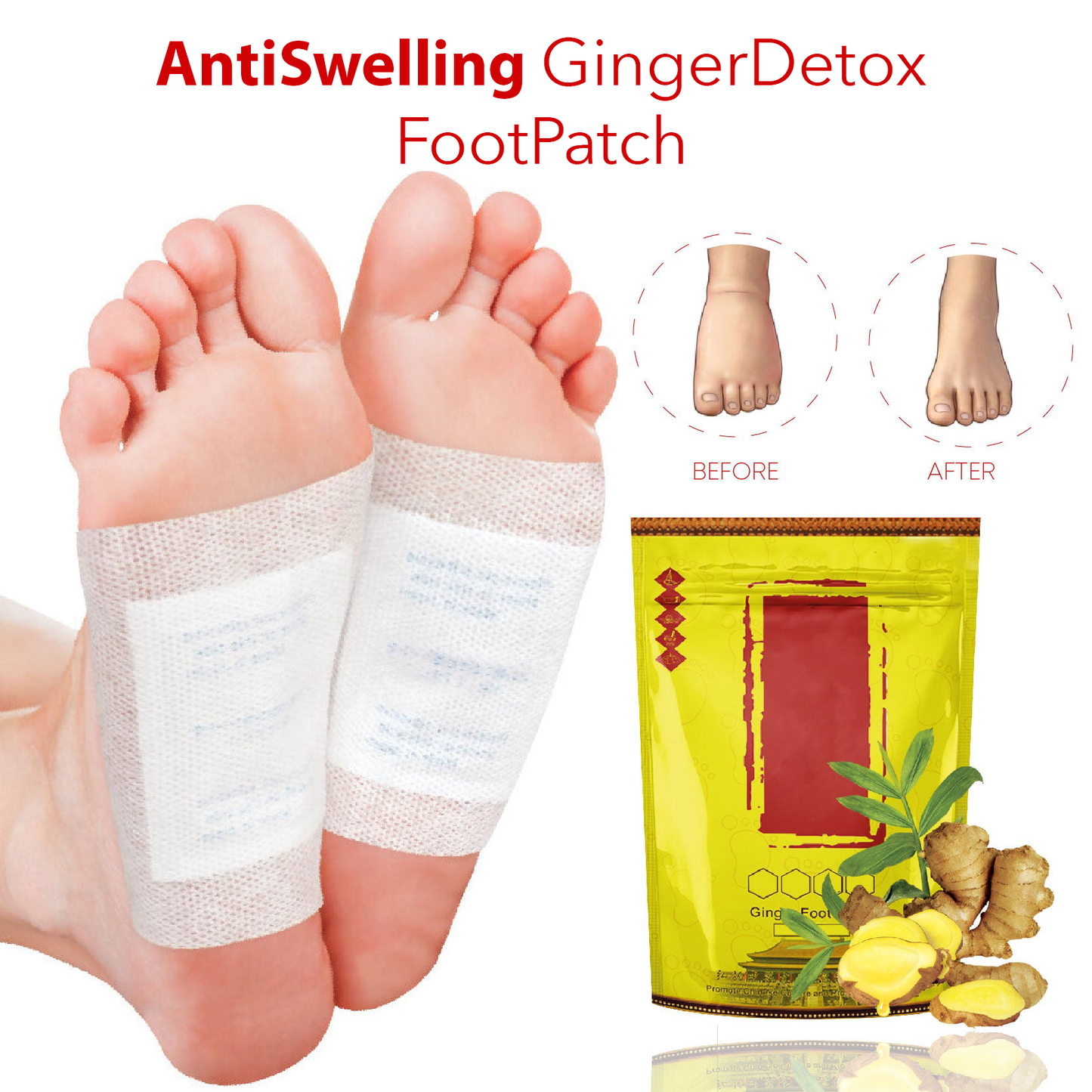 AntiSwelling GingerDetox FootPatch