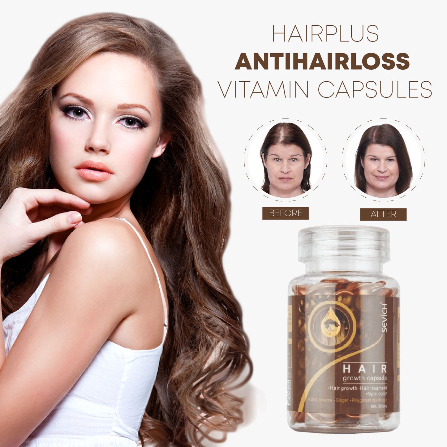 HairPlus AntiHairLoss Vitamin Capsules