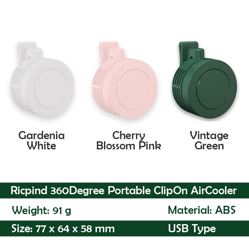 Ricpind 360Degree Portable ClipOn AirCooler