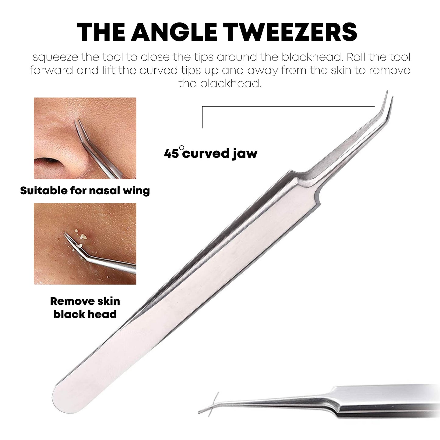 Ricpind BlackheadRemoval Precision TweezersKit