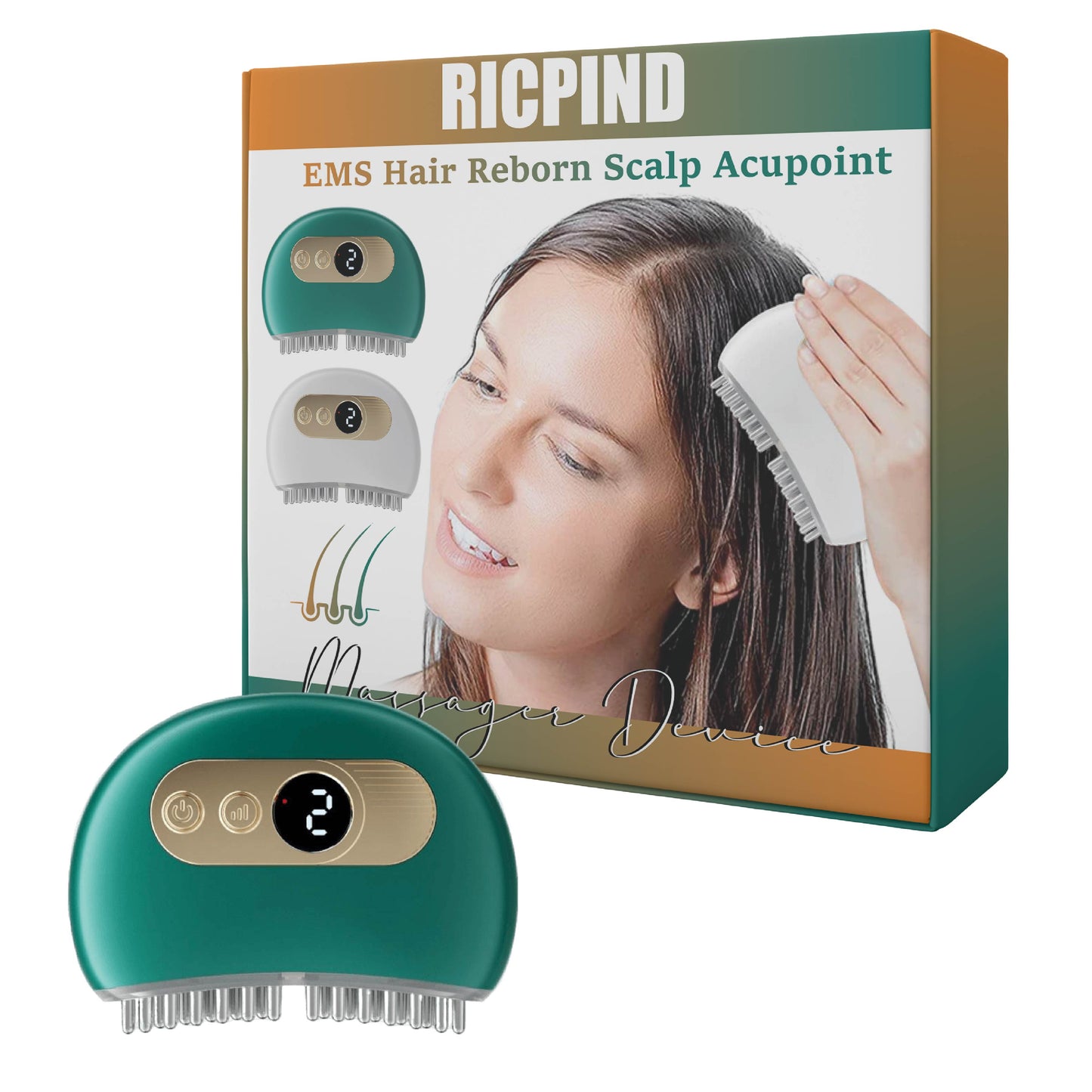 Ricpind EMS HairReborn ScalpAcupoint MassagerDevice