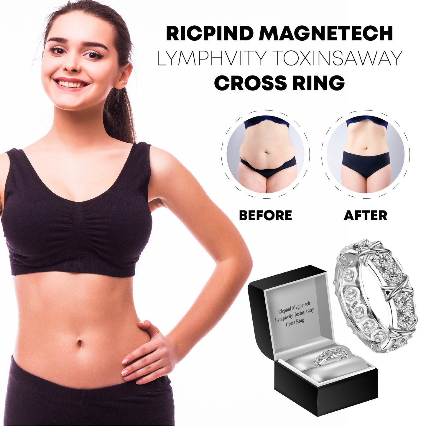 Ricpind Magnetech Lvmphvity ToxinsAway Cross Ring