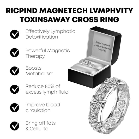 Ricpind Magnetech Lvmphvity ToxinsAway Cross Ring