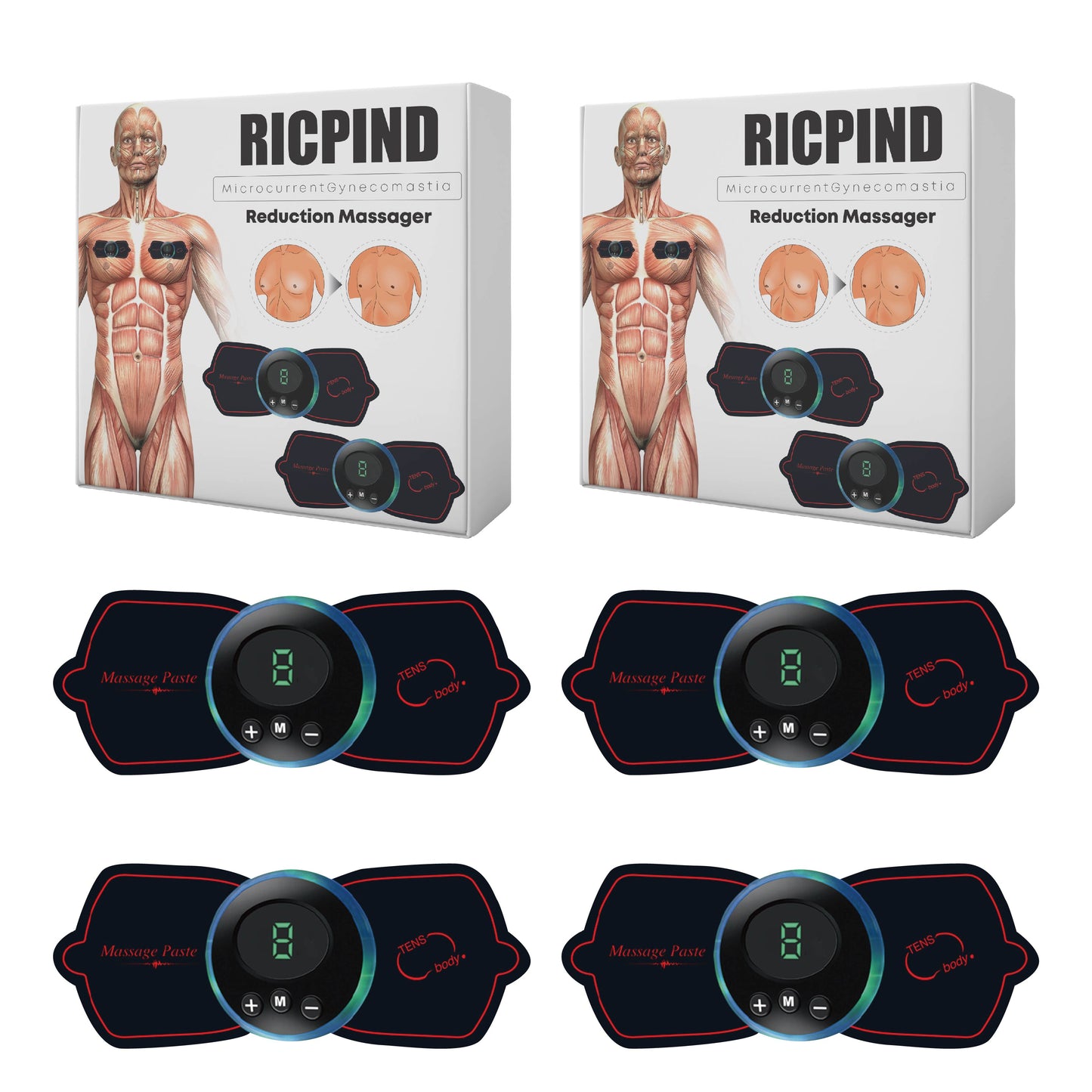 Ricpind Microcurrent Gynecomastia Reduction Massager