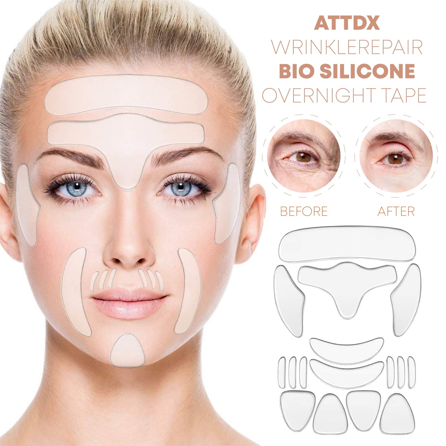 ATTDX WrinkleRepair Bio Silicone Overnight Tape