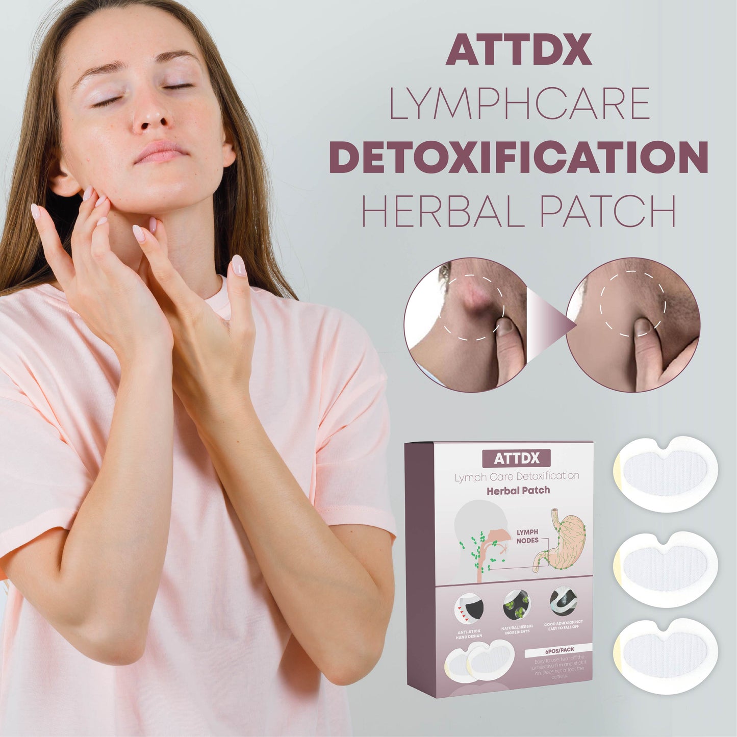 ATTDX LymphCare DetoxificationHerbal Patch